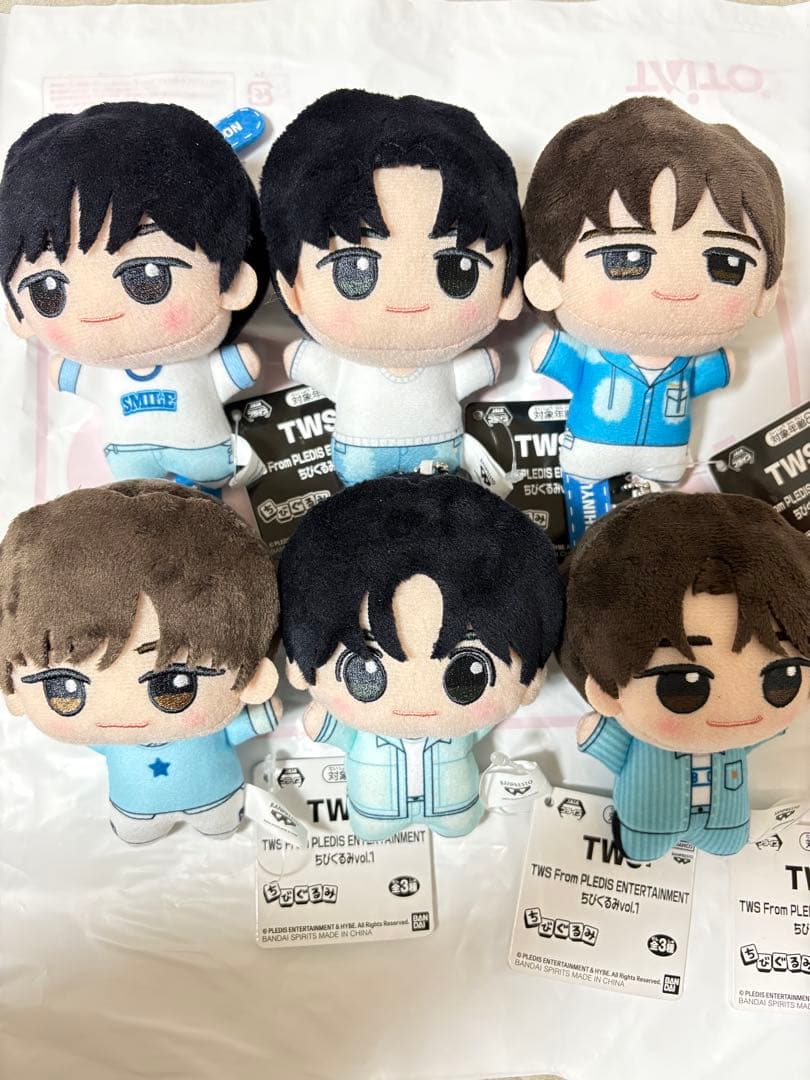 ナムコ限定 TWS トゥアス ちびぐるみ vol.1 & 2 全6種