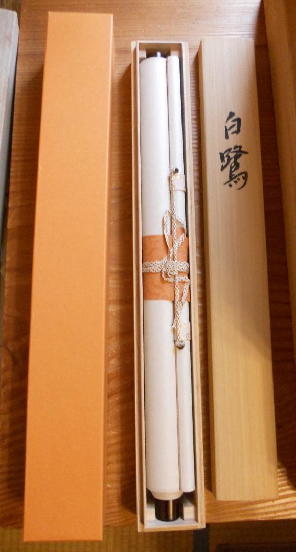 掛け軸 小木曽祥雲 白鷺 絹本 希少 軸装 茶道具 掛軸 美品 です。