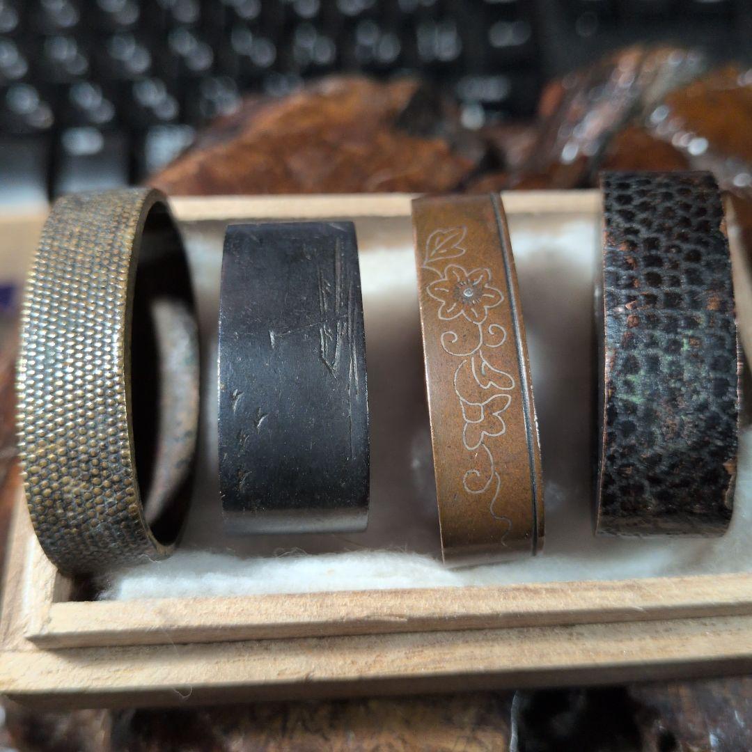 金属縁頭4点セット 武具用