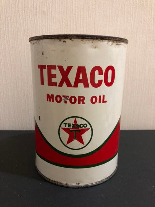 ビンテージ　テキサコ　オイル缶