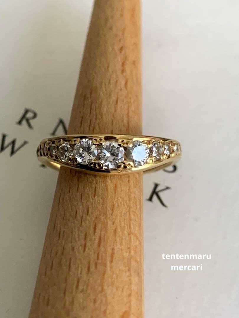 K18 ☆ ダイヤモンドエタニティリング ☆ オーダーメイド・10号・4.6g