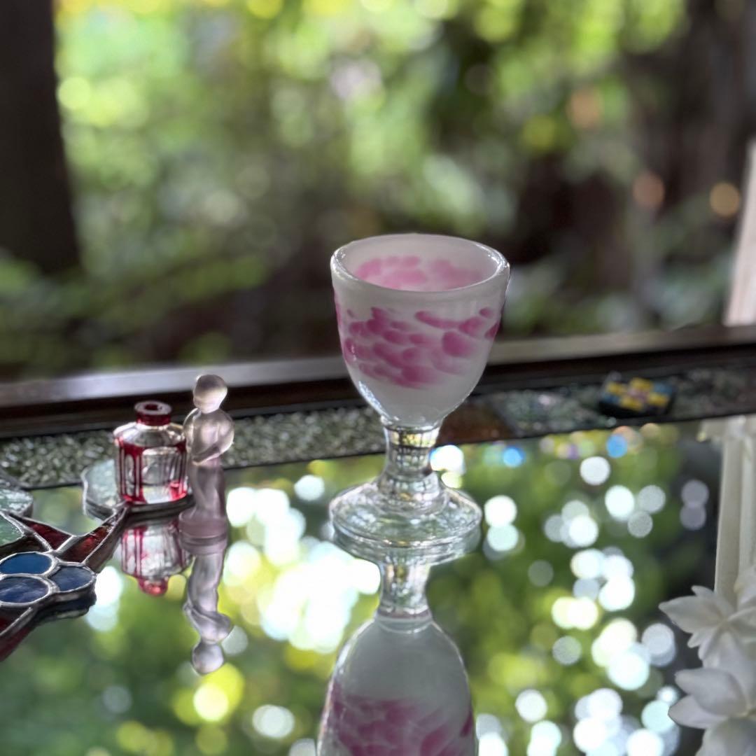 2165様感謝‼️氷コップ‼️かき氷召し上がれ‼️うす紅❌乳白　氷コップ 1客