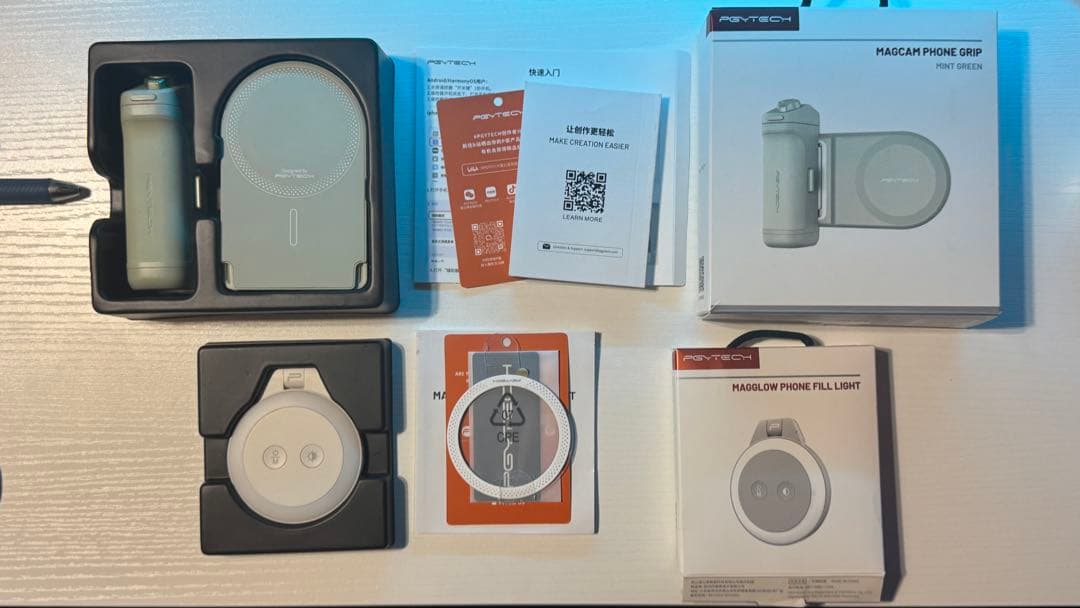 PGYTECH MagCam Phone Grip ミントグリーン