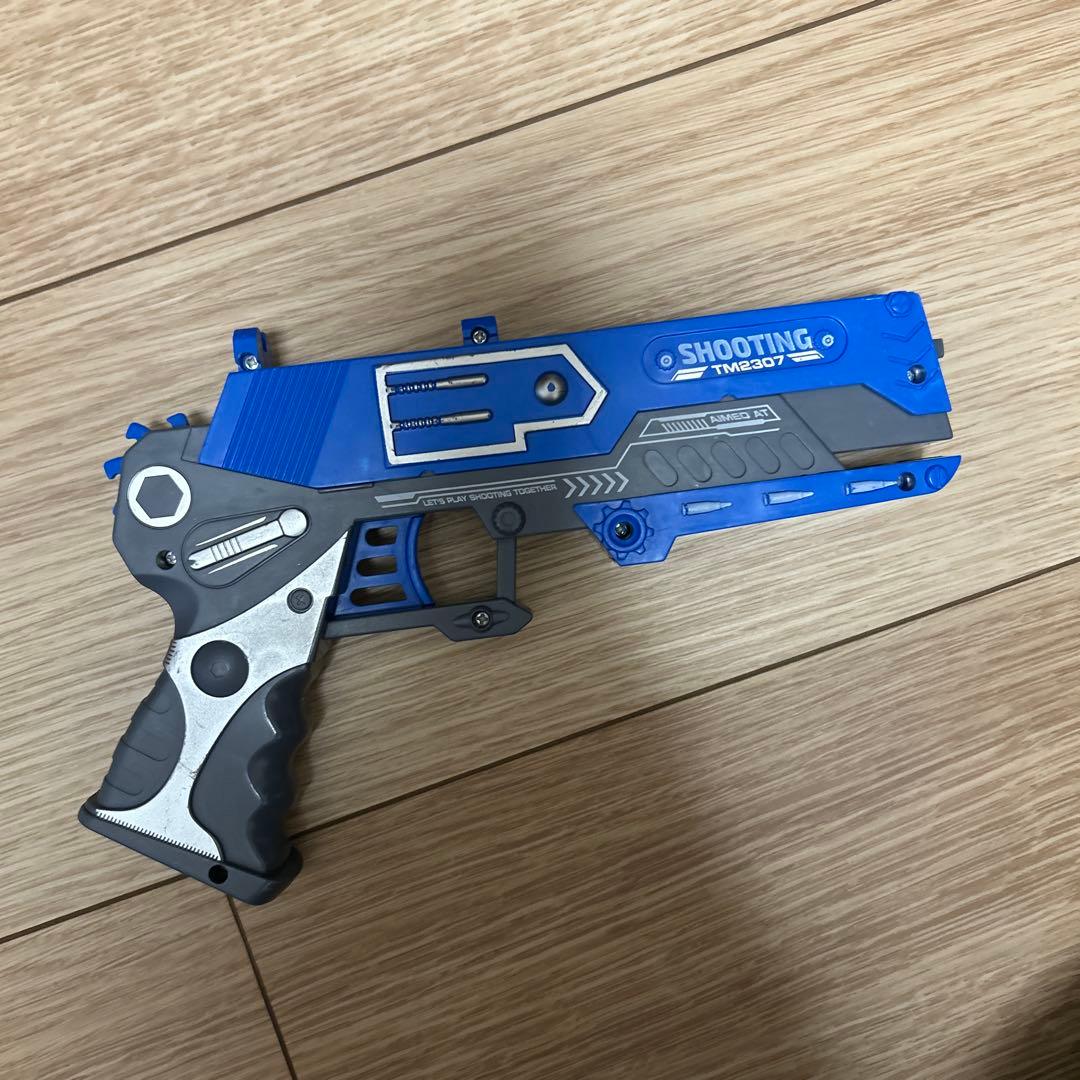 トイガン TM3207 青/銀 シューティング機能