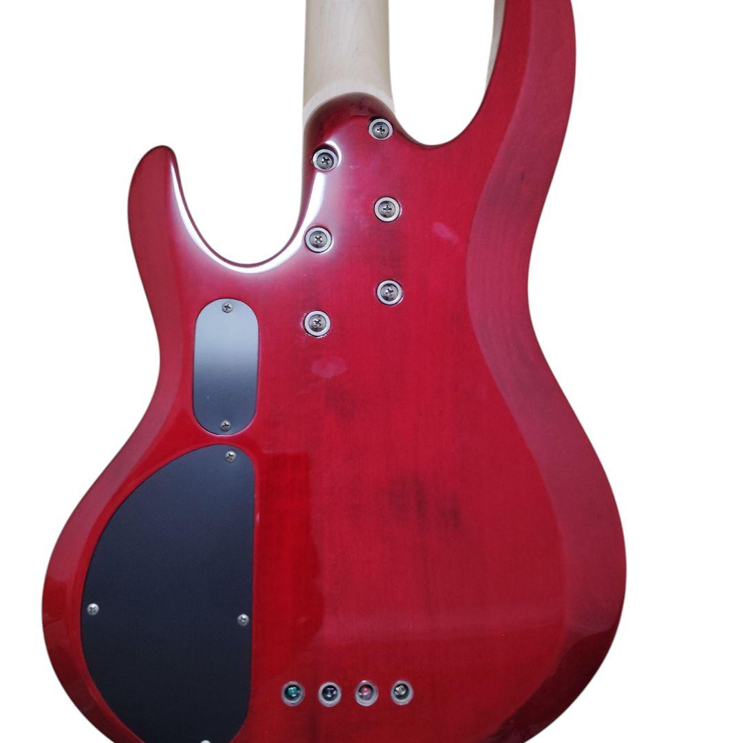 エレキベース レッド 24フレット LTD B-154DX