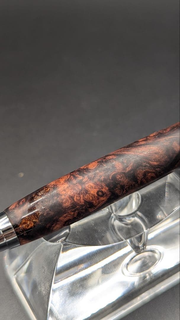 291ペン工房翌檜　特上　ホンジュラスローズウッド　木軸シャーペン　ボールペン