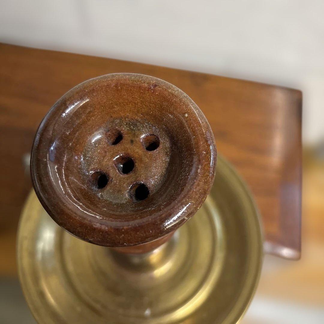 アンティーク　骨董　金属製インテリア　水タバコ