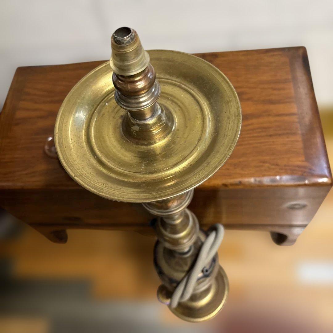 アンティーク　骨董　金属製インテリア　水タバコ