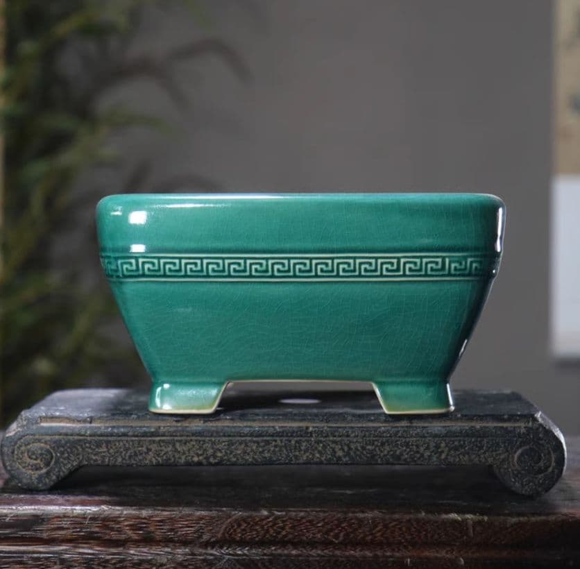 盆栽鉢 青磁鉢 山野草鉢 多肉植物 植木鉢 小品大品盆栽鉢 陶器鉢置物