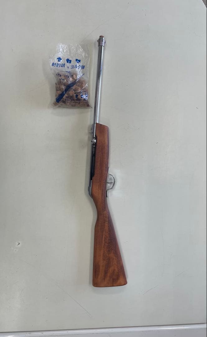射的銃　コルク弾用　ナカヤ　シルバー