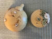 白菊文様京急須と湯のみセット ― 室町風意匠・静けさと調和を楽しむ茶器 ―