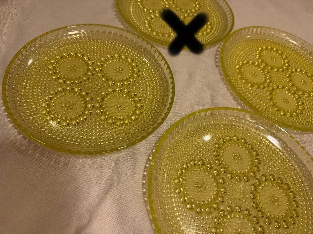 リーヒマエンラシ グラッポニア　17cmプレート美品4枚＋欠けあり1枚セット