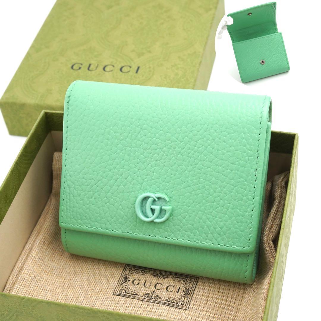 ✨新品未使用・箱付き✨　GUCCI ミニ財布　マーモント　エンボスロゴ　GG