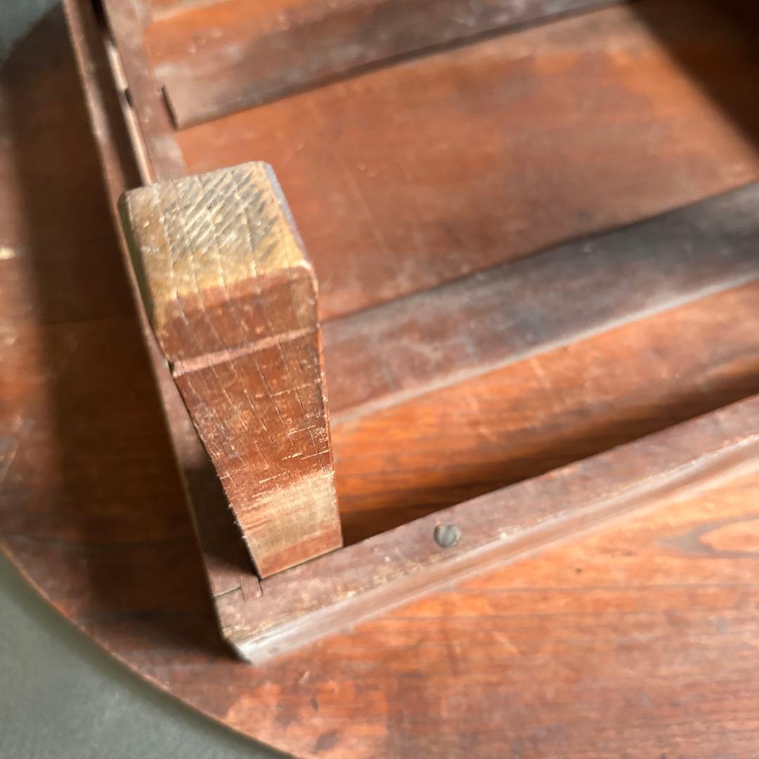 瞬間的お値下げ‼️ちゃぶ台　ラウンド木製テーブル