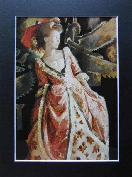 宮永　岳彦、翔、希少画集画、新品額装付