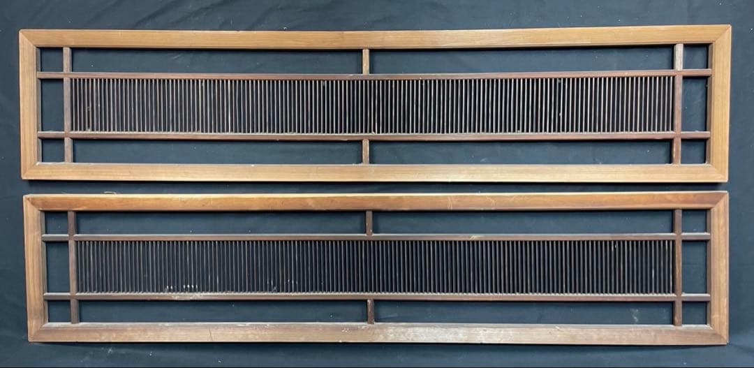 古民家 組子細工 木製欄間 横×縦×厚み 約172.5×37×3cm建具 DIY