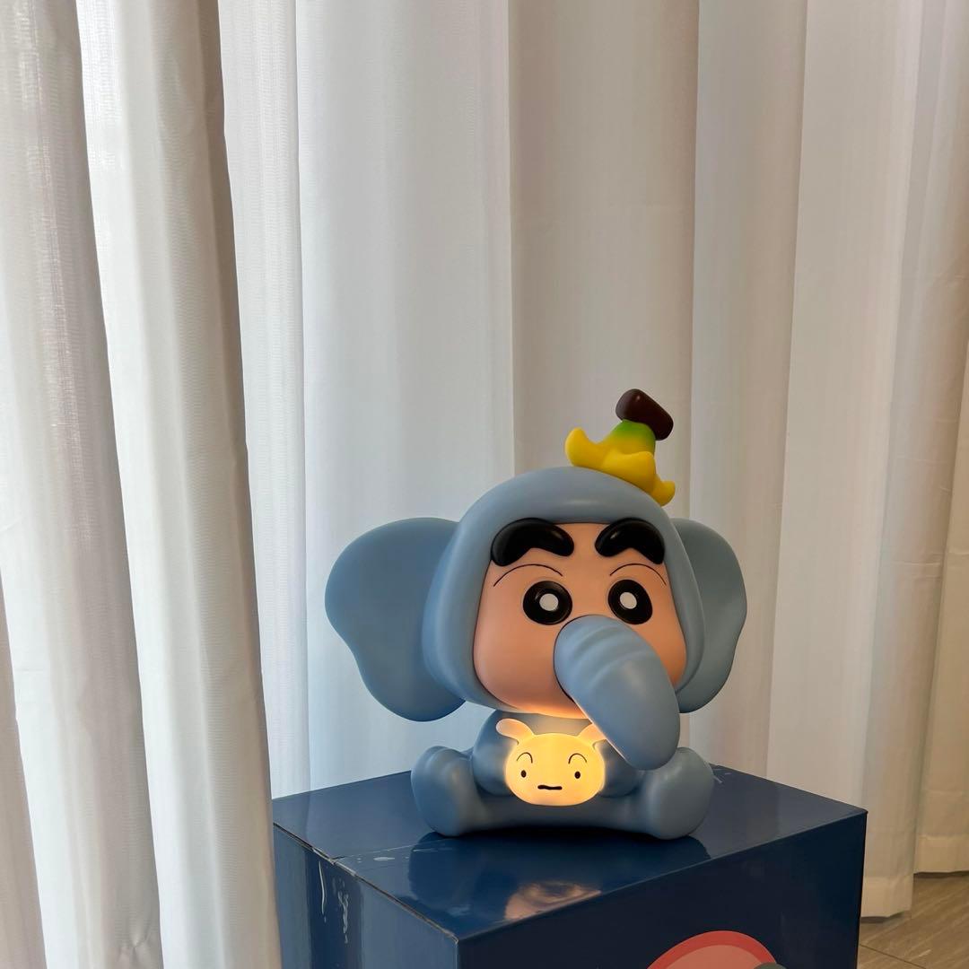 青い象のキャクレヨンしんちゃん約32cm