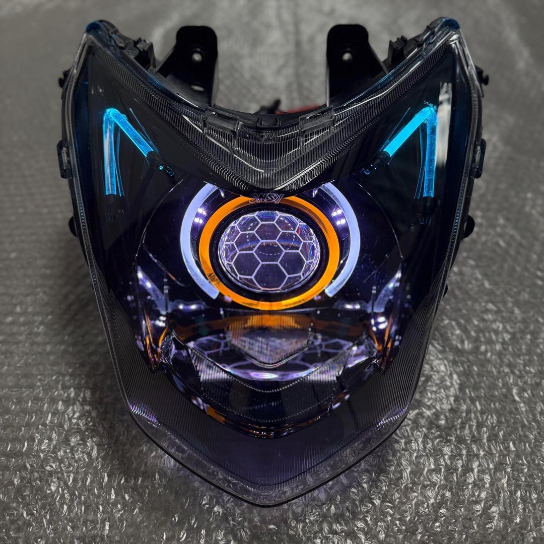 シグナスX 4型 デビルアイ LEDヘッドライト プロジェクター APP仕様