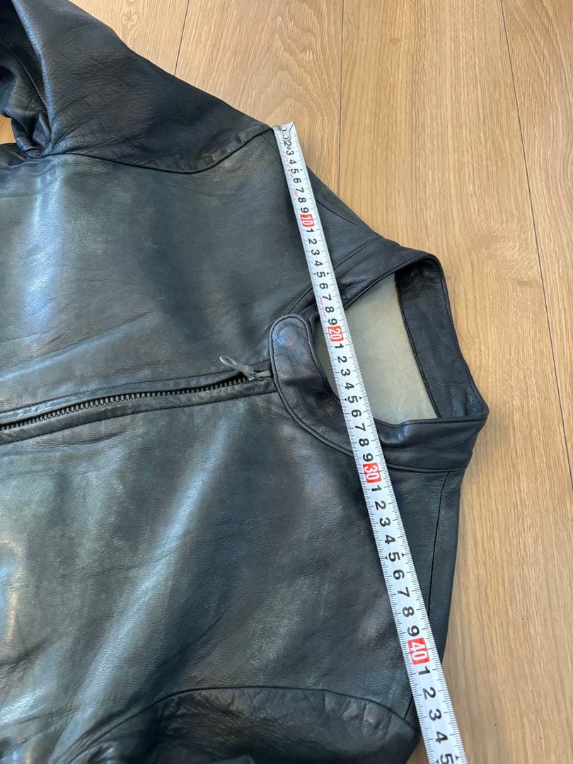 ISAMU KATAYAMA BACKLASH レザー シングル ライダース 黒