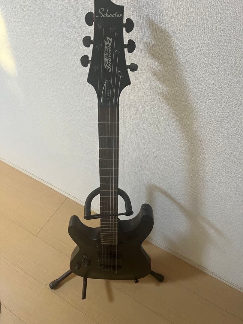 Schecter エレキギター ブラック レフティ用