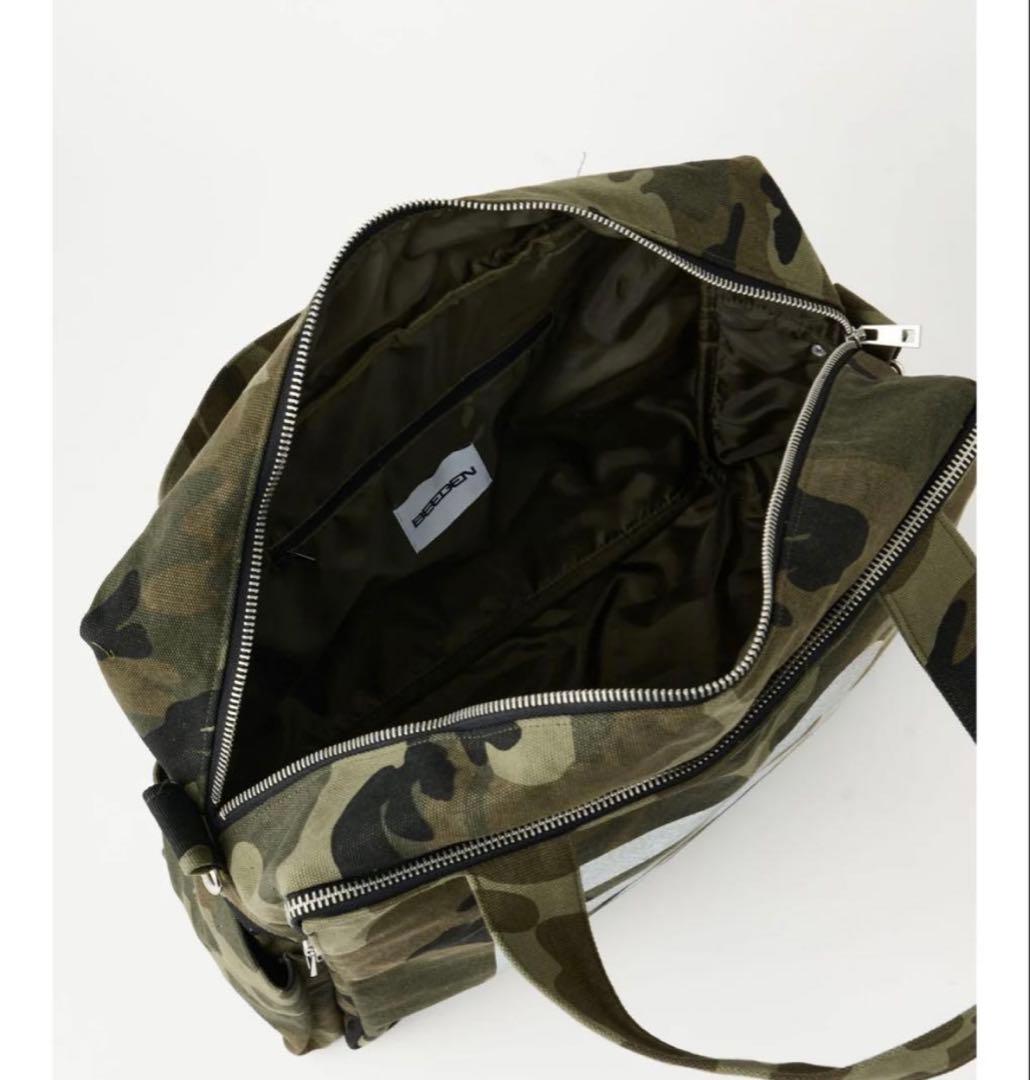 カモ柄　BEEDEN BIG B LOGO BAG 即完売
