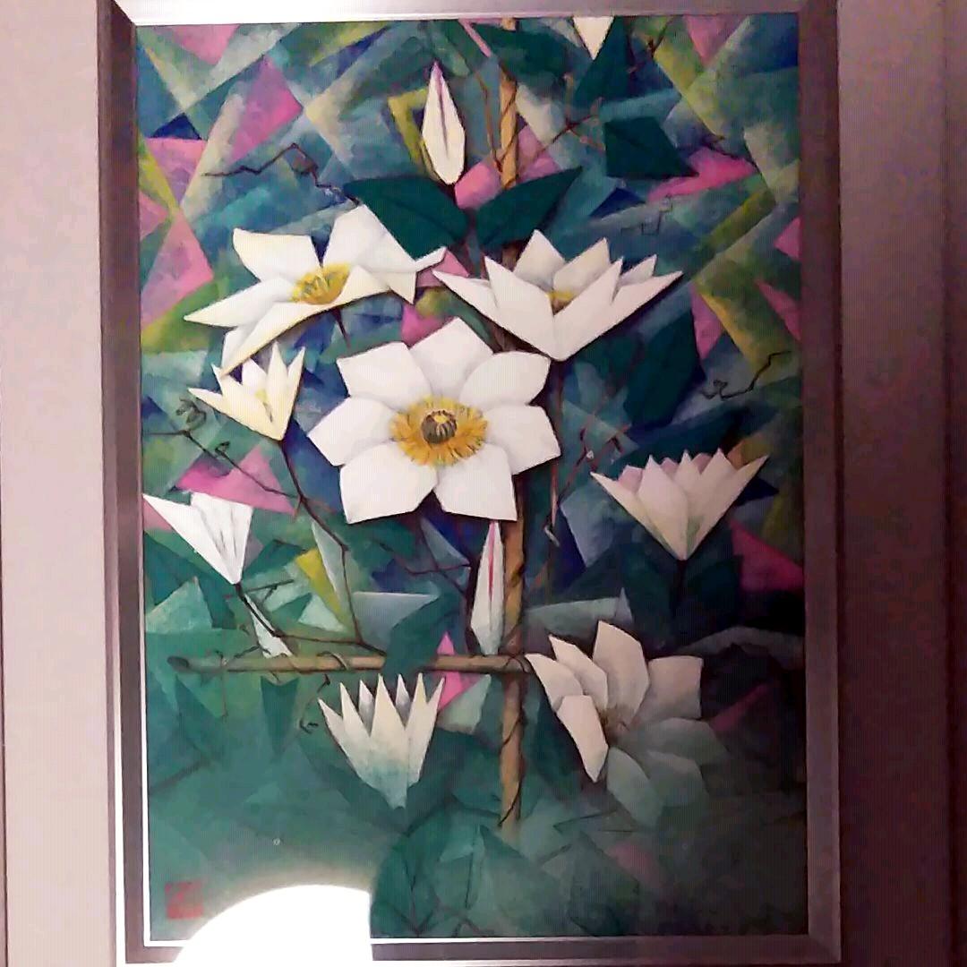 日本画(17)　朝露