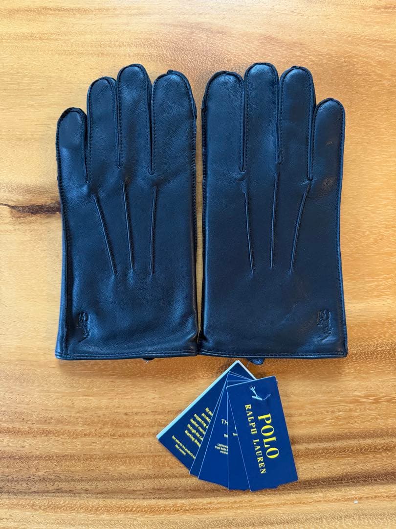 【新品】 Polo Ralph Lauren スマホ対応 羊革レザー手袋