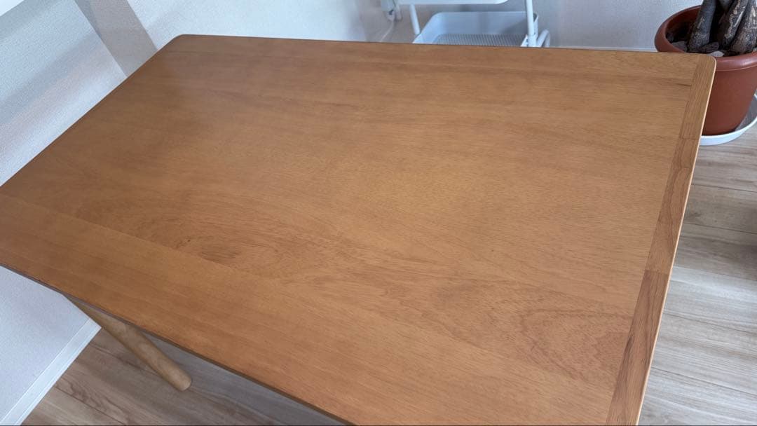 【引越しのため出品】無印良品 木製テーブル 120×70cm／使用約1年・美品