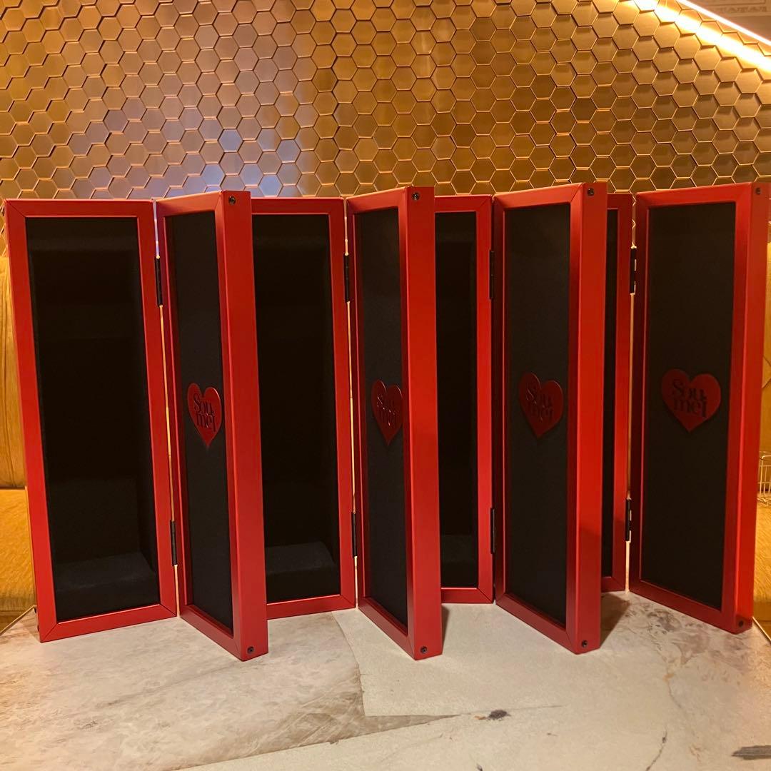 空箱　4セット　ソウメイレッド　Soumei 収納ボックス