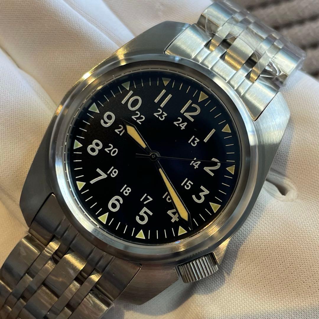 新品 ミリタリーウォッチ 米軍 サファイアガラス パイロット