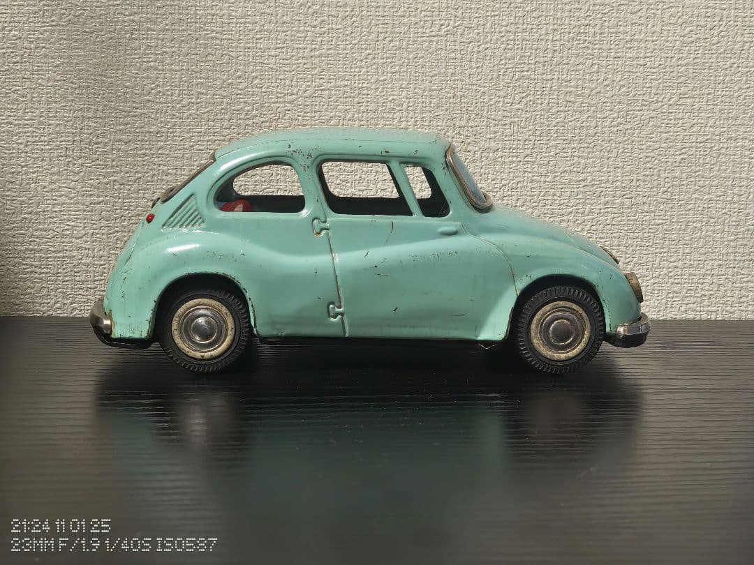 BANDAI　バンダイ　SUBARU　スバル360　左ハンドル　ブリキ　箱なし