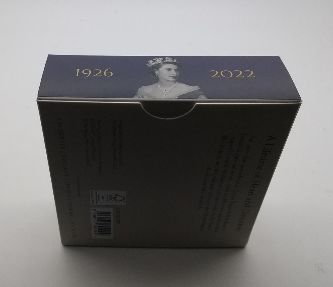 2022　チャールズ3世　エリザベス2世追悼記念　5ポンド　プルーフ　銀貨