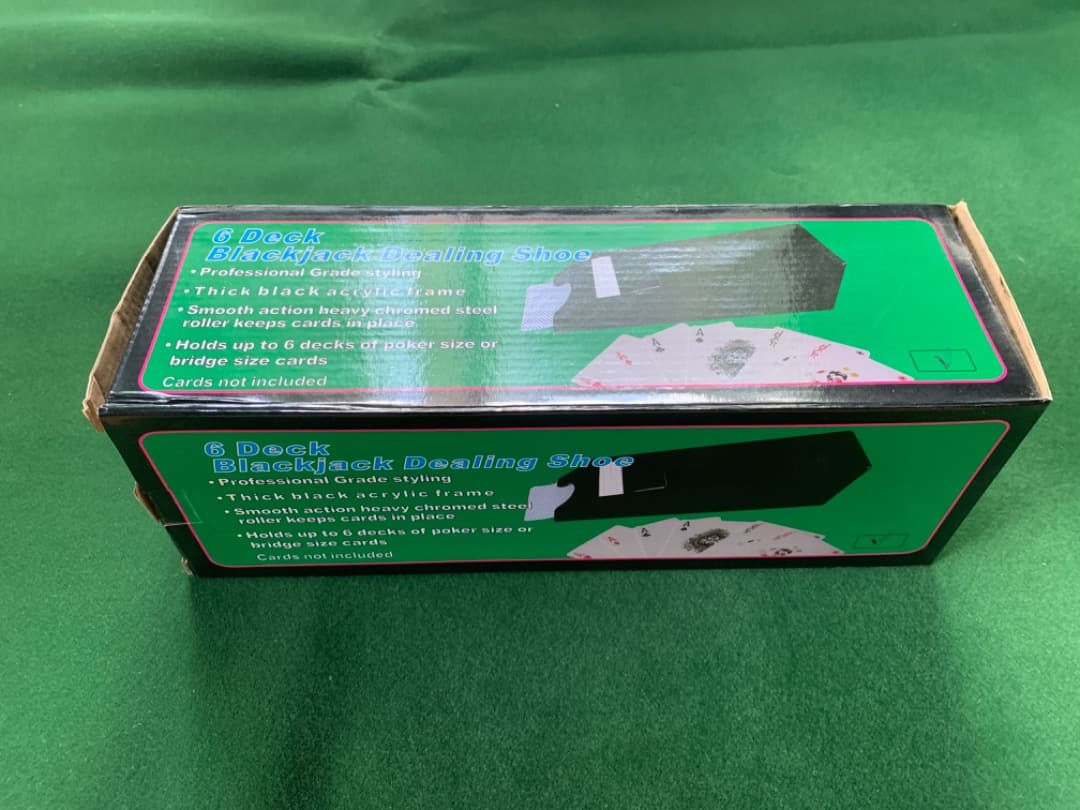 【カジノ】6デック用カードシュー（シューター）ディスカードトレイセット