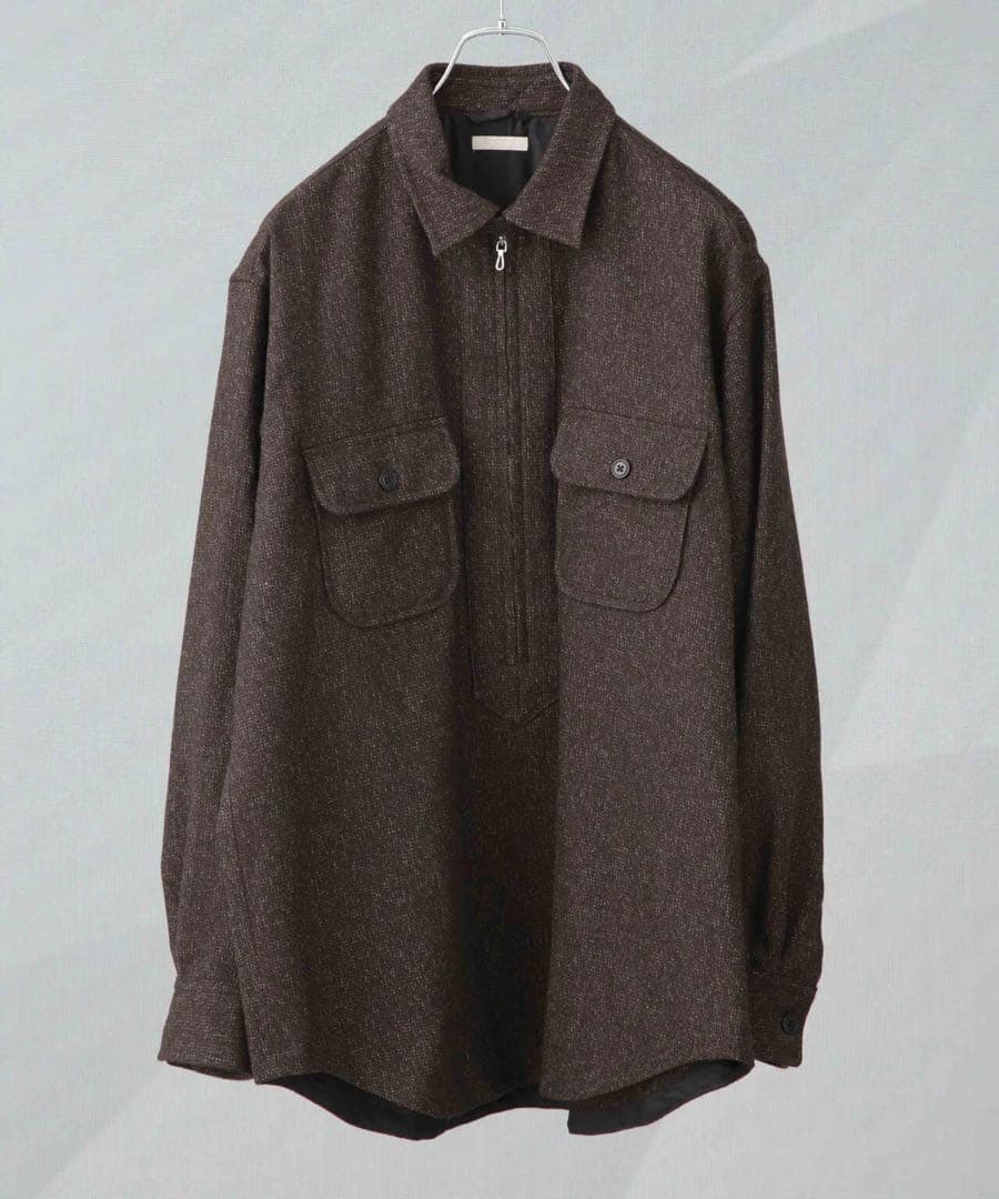 ジャケット・アウター ULTERIOR MELANGE CHAIN TWILL ZIP UP SH