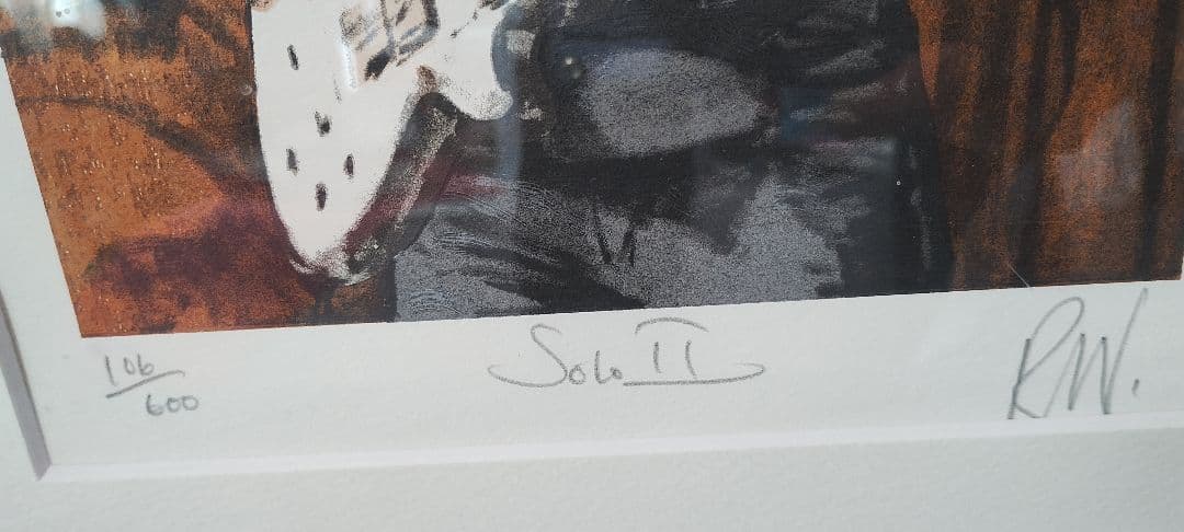 ロン・ウッド（ローリングストーンズ）リトグラフ