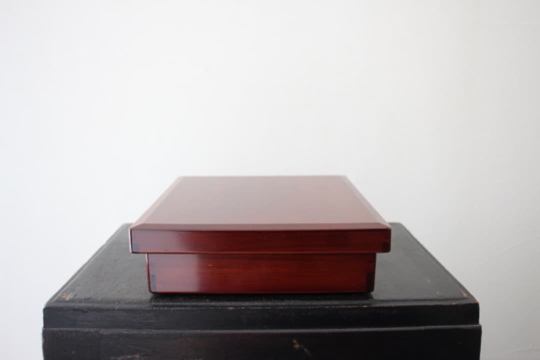 未使用・箱入　佐藤阡郎（せんろう）　切溜三段　木製　漆器　箱