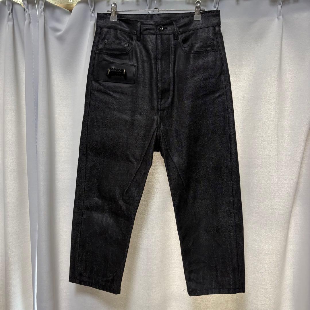 美品 RICK OWENS グリッター コーティング サルエルパンツ