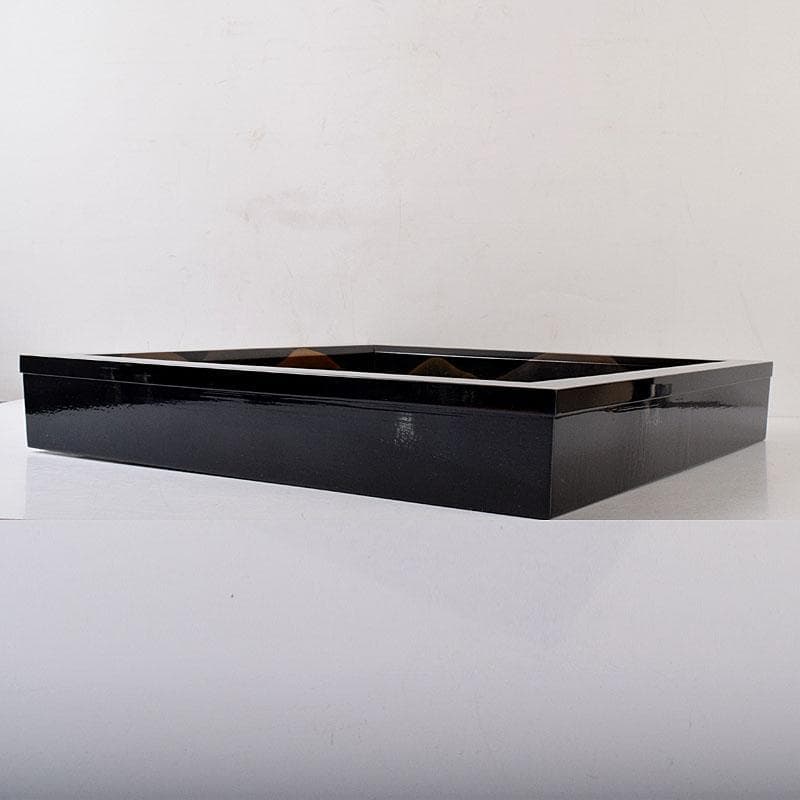 茶道具　中村恭蔵作　遠山蒔絵　炉縁　共箱　C　8117C