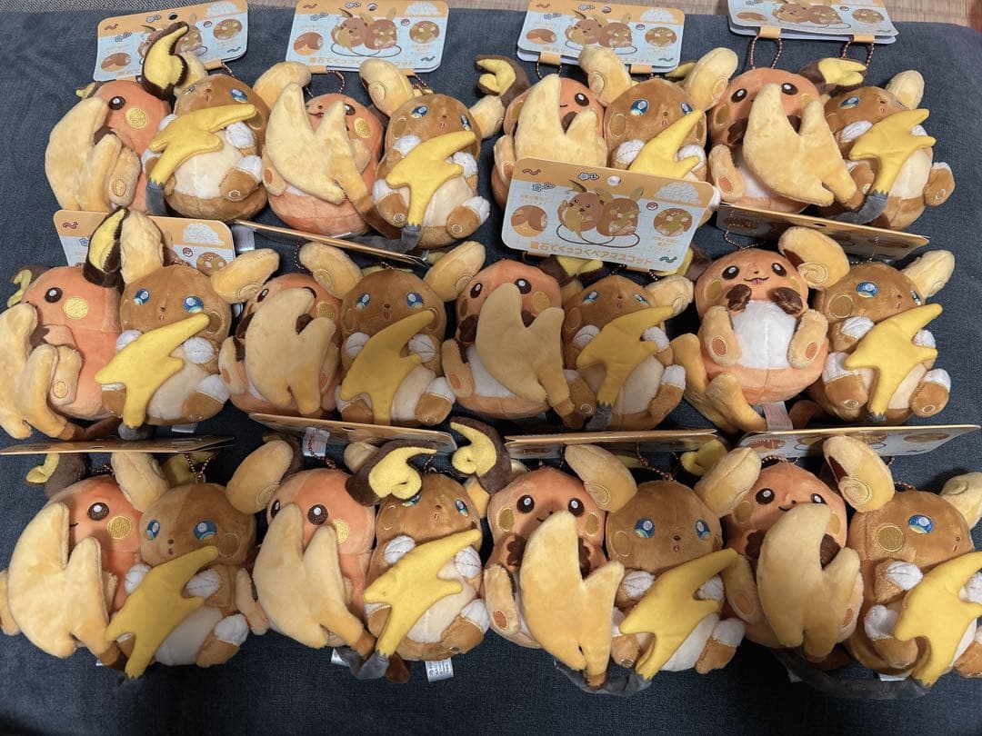 【12個セット】磁石でくっつく ペアマスコット ライチュウ＆アローラライチュウ