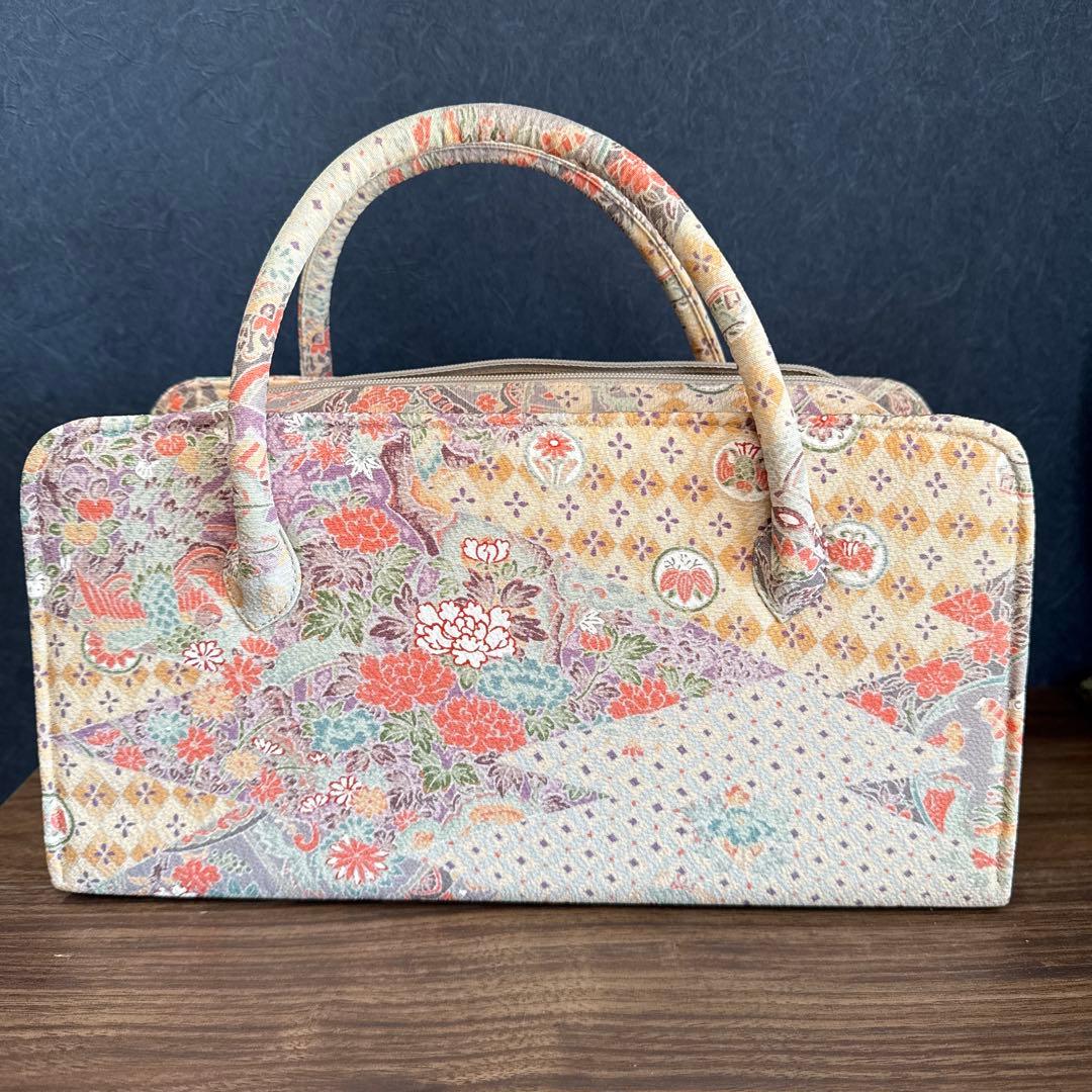 伊と忠　友禅柄　利休バッグ