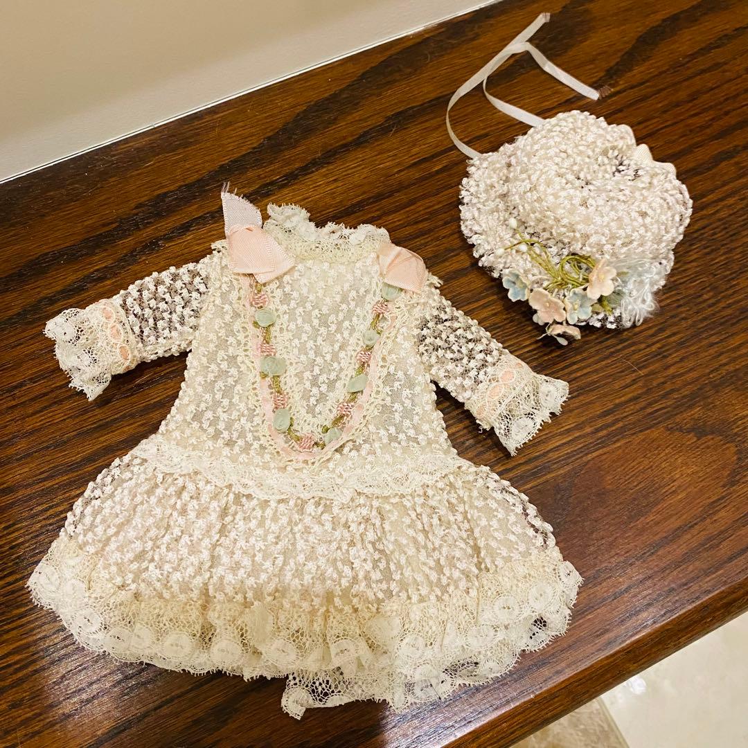 アンティークドールのドレス&ハット　2号用