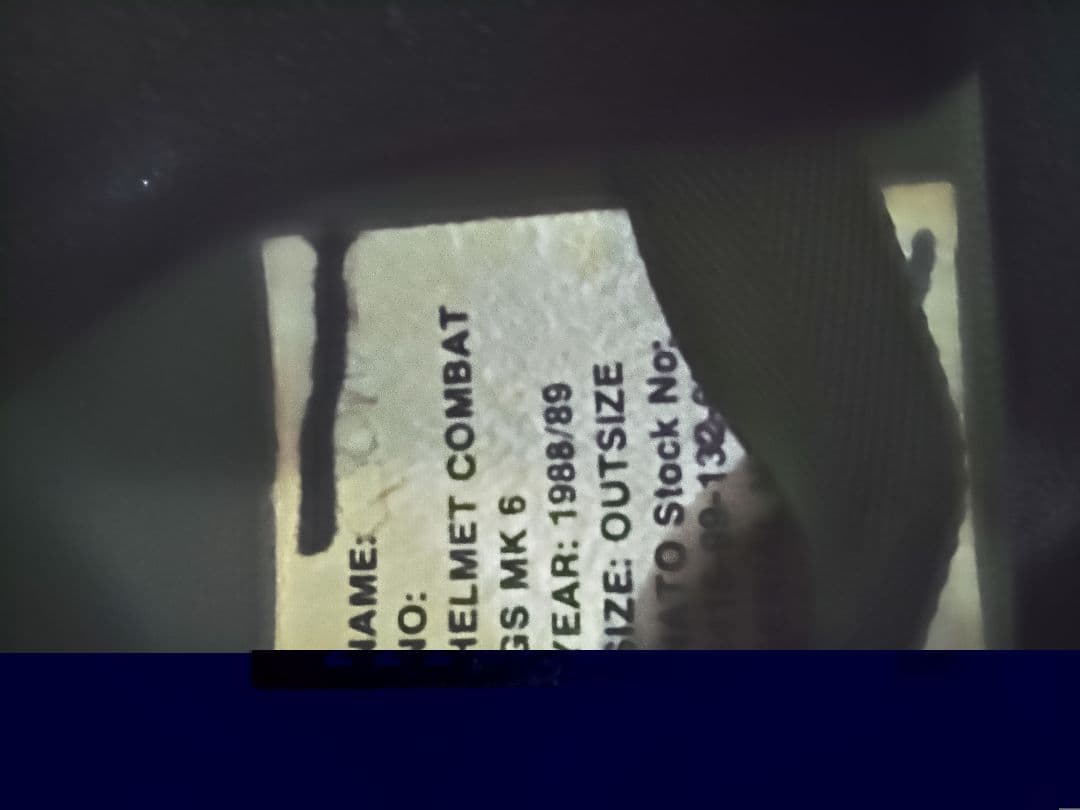 イギリス軍 英軍　Mk6ヘルメット　軍放出品　値下げ交渉可