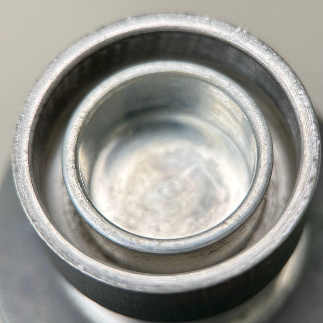 A001龍文堂 純錫 茶筒 茶入れ　茶道具　約284g