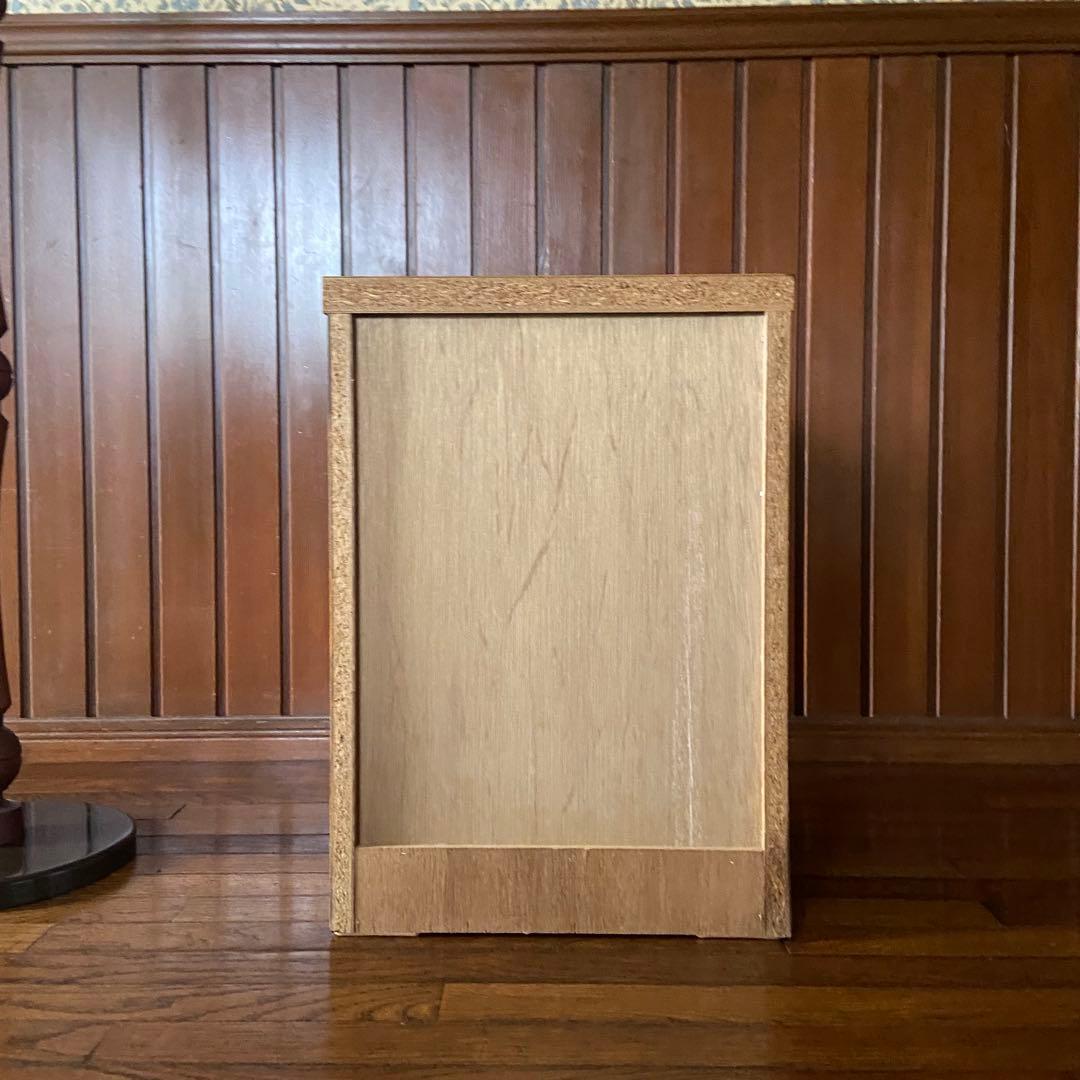 ベッドサイドキャビネット　アメリカ製　3段引き出し　ミニチェスト　ビンテージ家具