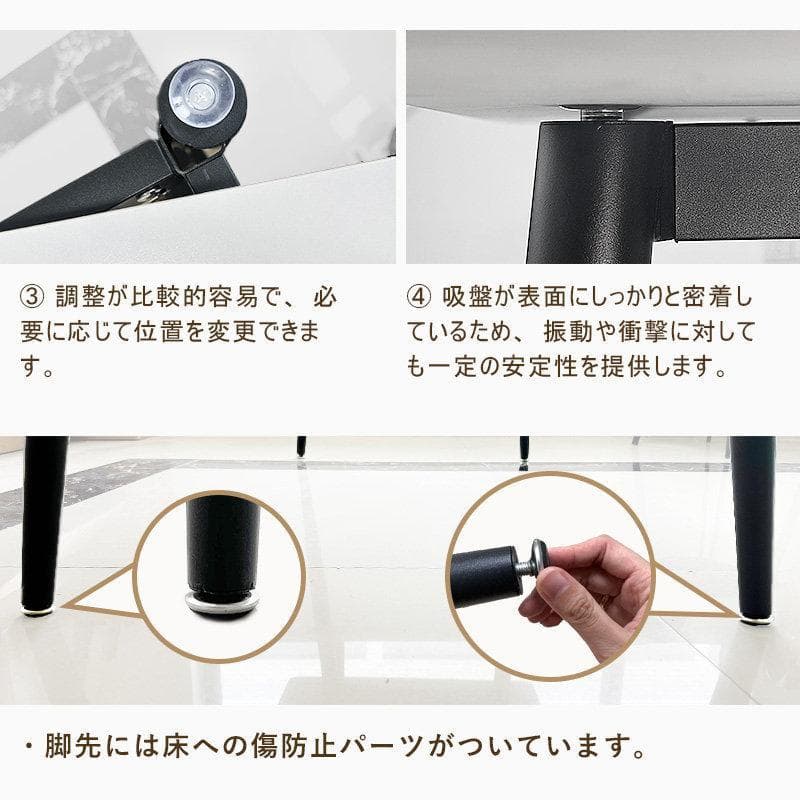 Shuna　大阪府引取　160cm セラミックダイニングテーブル　ホワイト