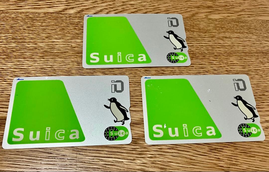 【値下げ！】Suica イオカード 無記名 3枚セット 横向きペンギンデザイン