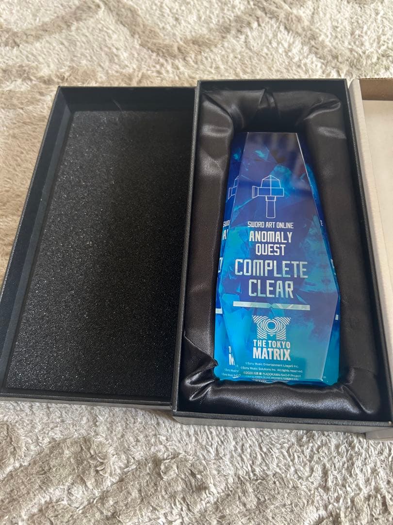 ソードアートオンライン アノマリークエストクリア完全クリア達成結晶(トロフィー)