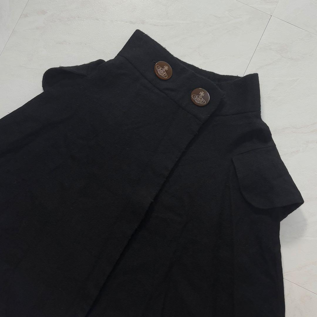 【変形】ヴィヴィアンウエストウッドレッドレーベル　オーブボタン　フレアスカート