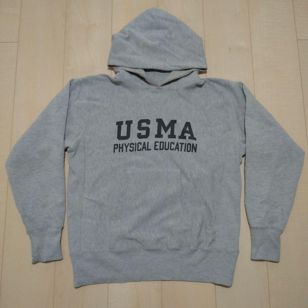 チャンピオン リバースウィーブパーカー USMA 青単色タグ Lサイズ