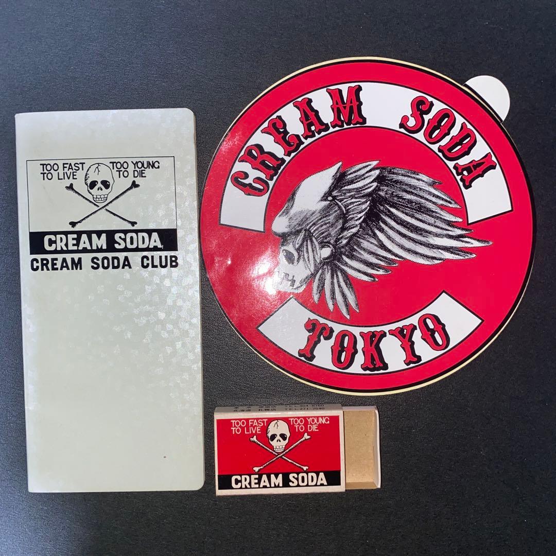 【希少】CREAM SODA クリームソーダ マッチ箱 ステッカー　メモ帳